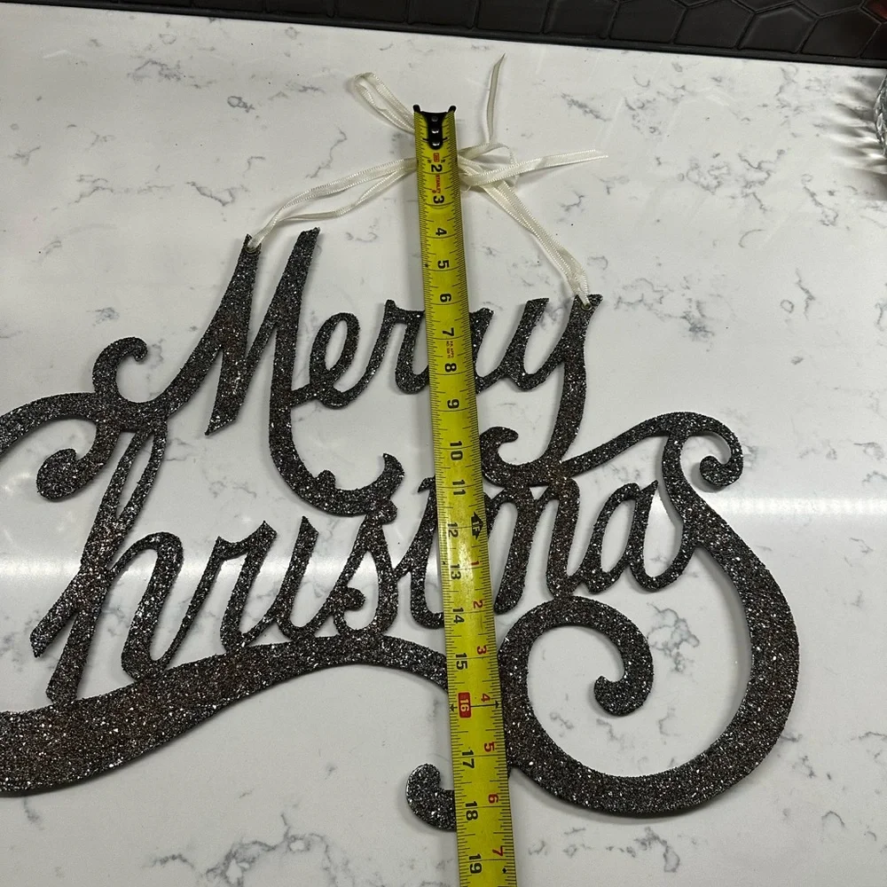 Pier 1 Holiday Sparkling Merry Christmas Sign